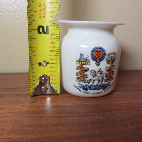 W.H. Goss crested heraldry china vintage Royal West Surrey Regiment (GC055 Grace - Picture 5 of 7